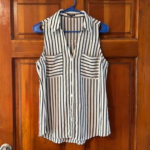 Black and White tank women’s professional shirt